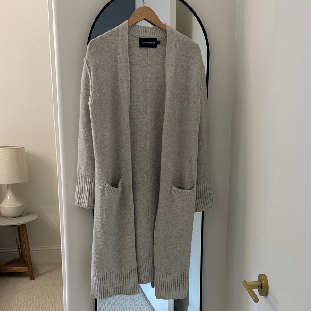 Calvin Klein Jeans Light Gray Cardigan